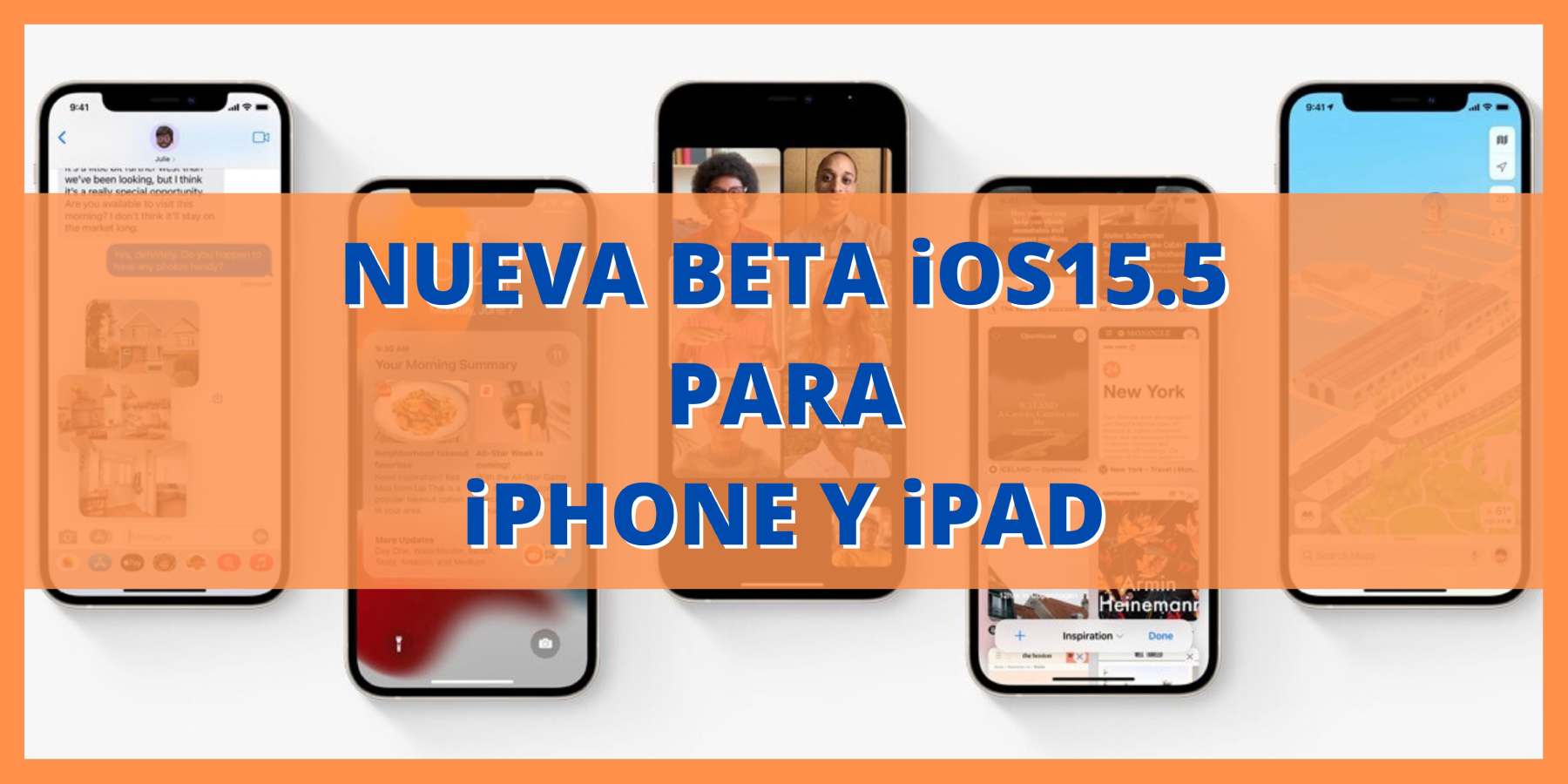 nueva beta 15.5 para iphone y ipad