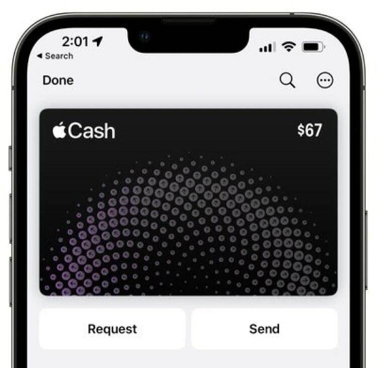 apple cash nuevos botones enviar recibir